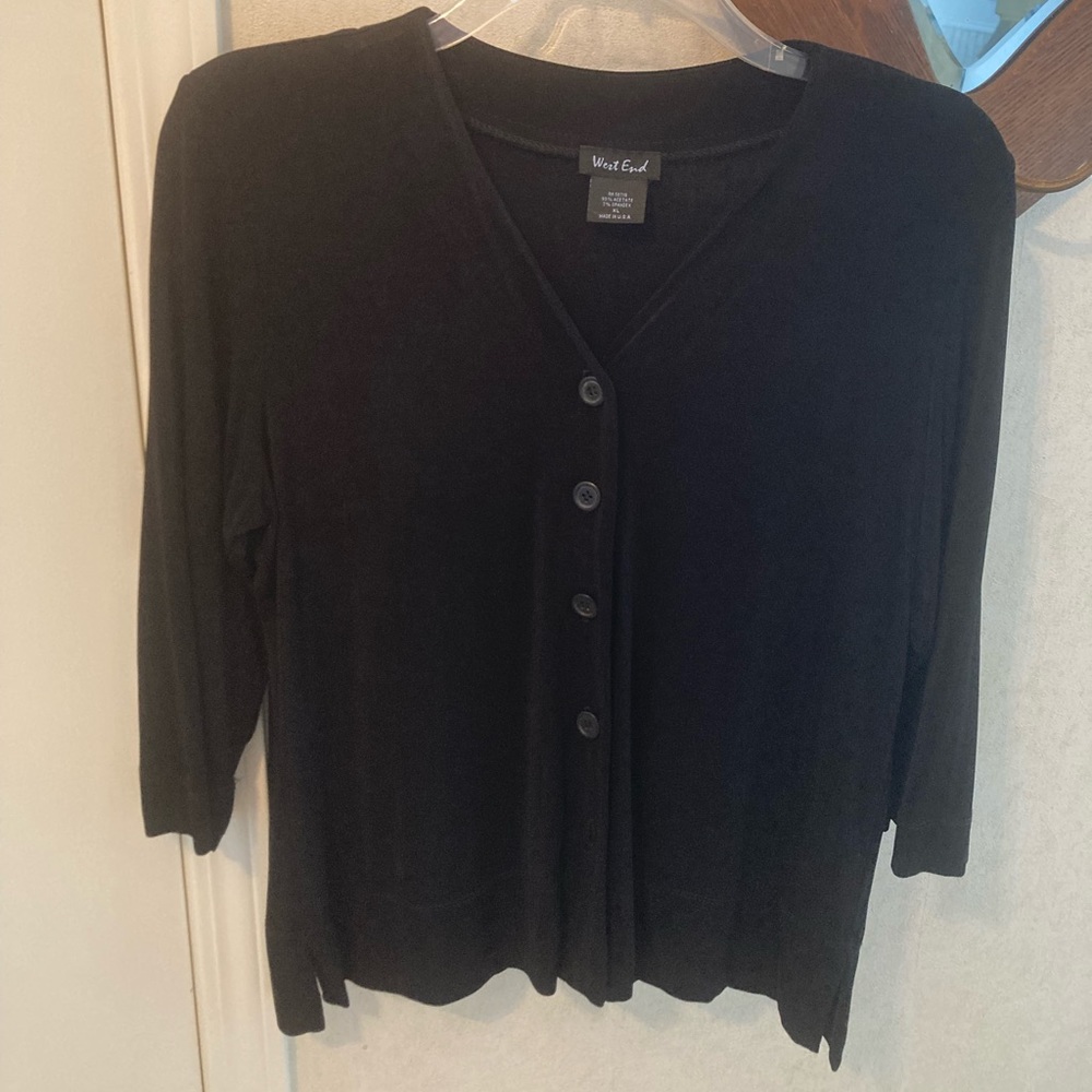 Long sleeved button down top